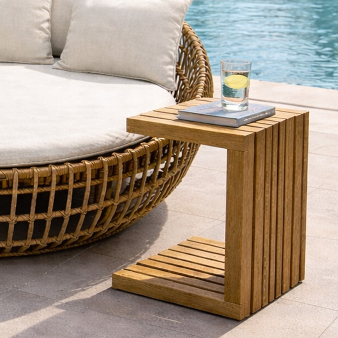 Βοηθητικά τραπεζάκια Teak